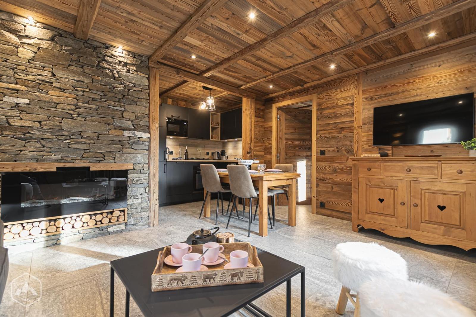 Chalet Les Cocales Residence Sejour Et Nuitees B&B - Appartement Pin Cembro Bessans Eksteriør billede